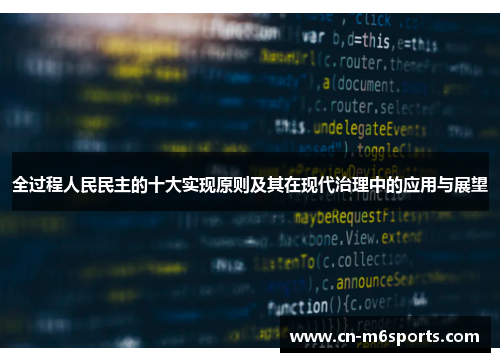 全过程人民民主的十大实现原则及其在现代治理中的应用与展望